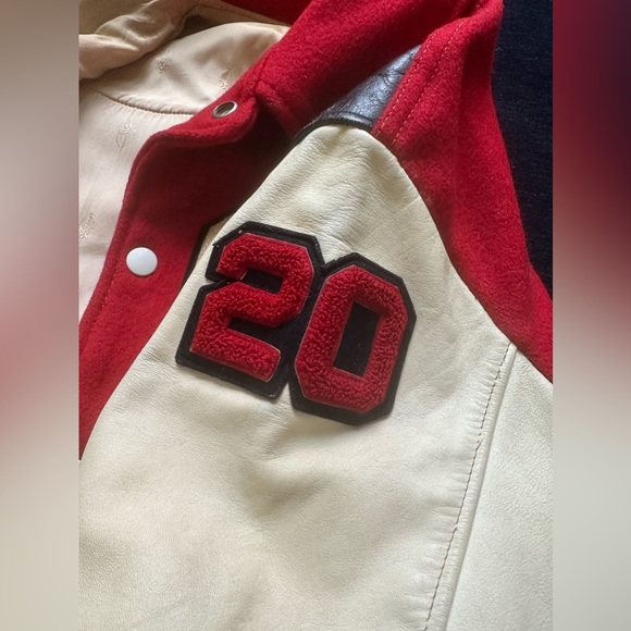 Vintage Varsity Football Bomber Jacket w/ Pin! Excellent Condition - Picture 2 of 9